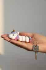 Unicorn Figürlü Hareketli Anahtarlık