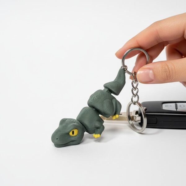 Dinozor Figürlü Hareketli Anahtarlık