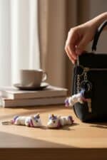 Unicorn Figürlü Hareketli Anahtarlık - Görsel 3