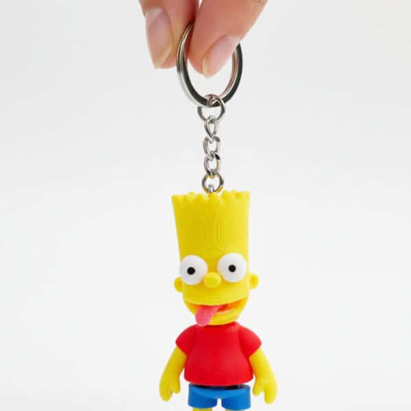 Bart Simpson Figürlü Hareketli Anahtarlık