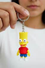 Bart Simpson Figürlü Hareketli Anahtarlık - Görsel 3