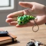 Su Ejderhası Figürlü Hareketli Anahtarlık