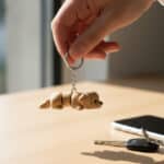 Golden Köpek Figürlü Hareketli Anahtarlık