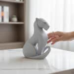 Soyut Aslan Figürlü Biblo