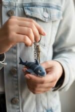 Köpek Balığı Figürlü Hareketli Anahtarlık - Görsel 2