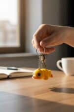 Ördek Figürlü Hareketli Anahtarlık - Görsel 2