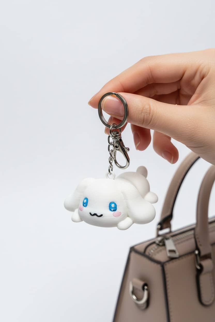 Lifestyle-Shot-59D4C17E-37E8-43Bd-B217-F91Ffca65C5C-Jpg.jpg Hayalperest Yavru Köpek Figürlü Hareketli Anahtarlık - Görsel 1