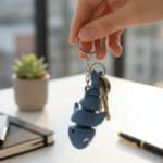 Mavi Balina Figürlü Hareketli Anahtarlık