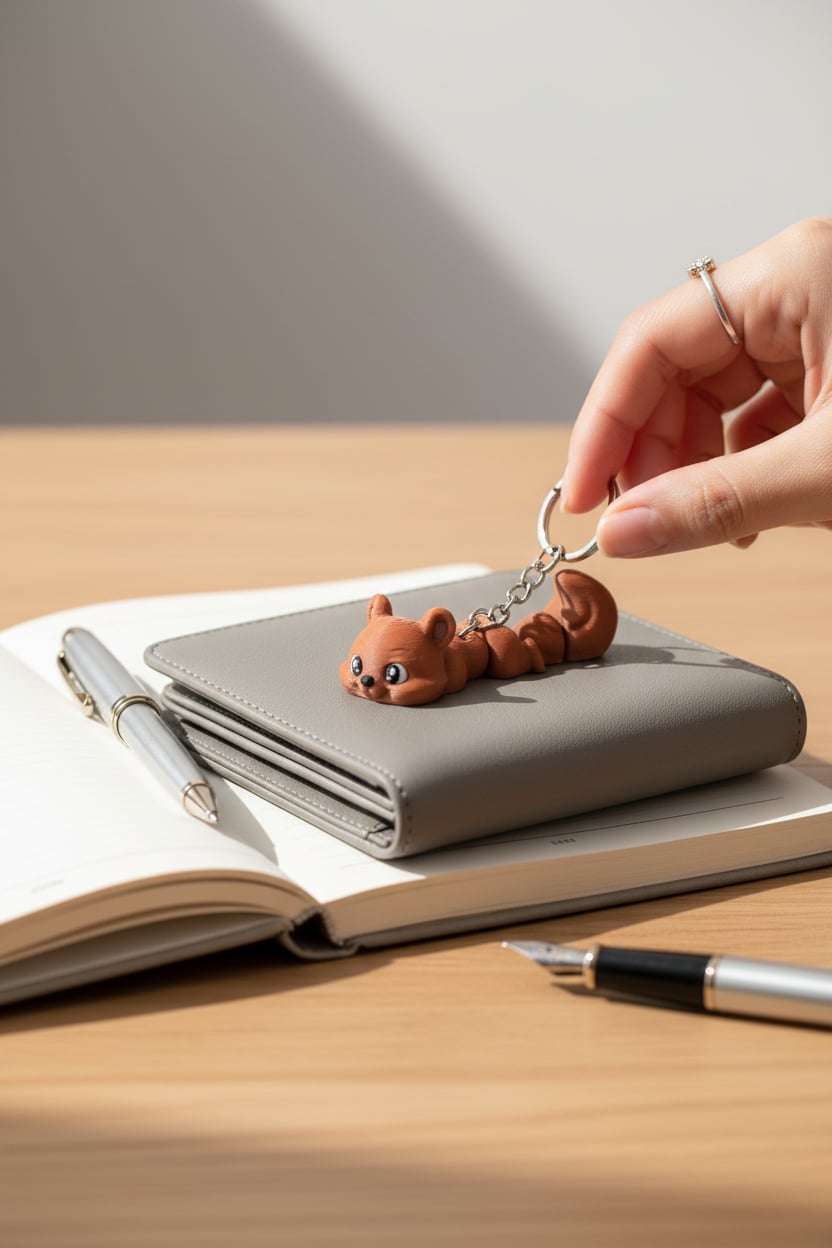 Lifestyle-Shot-5Dc2260F-C28D-44D6-Aa14-De3A0C1Cb1Fb-Jpg.jpg Sevimli Sincap Figürlü Hareketli Anahtarlık - Görsel 1