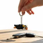 Penguen Figürlü Hareketli Anahtarlık