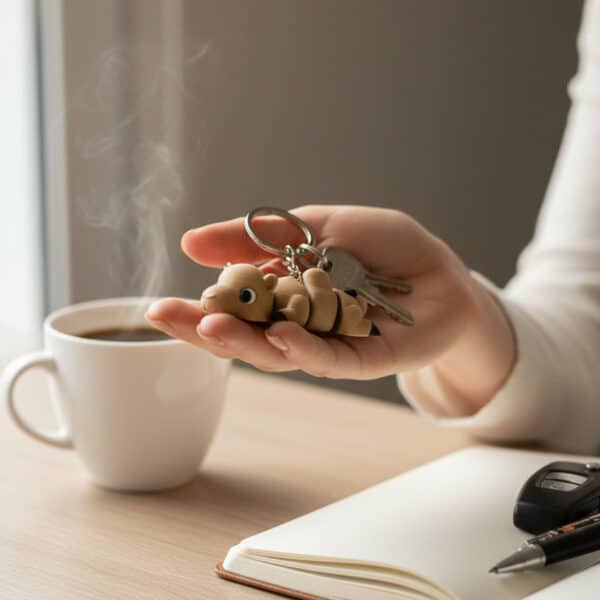 Deve Figürlü Hareketli Anahtarlık