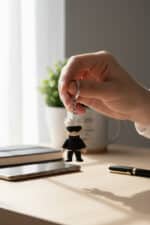 Satoru Gojo Figürlü Hareketli Anahtarlık - Görsel 2