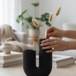 U Şeklinde Boru Figürlü Tasarım Vazo