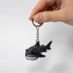 Megalodon Köpekbalığı Figürlü Hareketli Anahtarlık