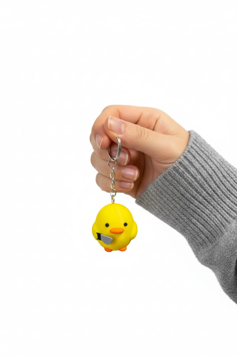 Lifestyle-Shot-6B8D446E-01F9-4099-B3D1-47Ca6A035271-Jpeg.jpeg Sevimli Civciv Figürlü Anahtarlık - Görsel 1