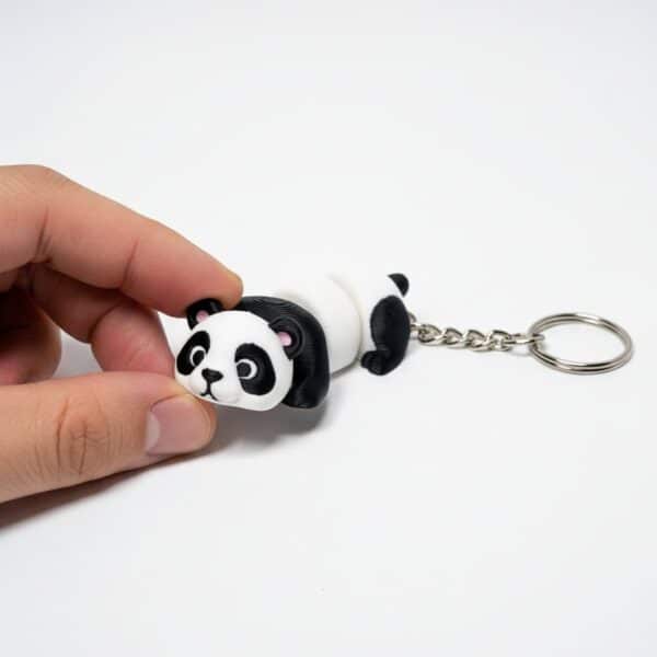Panda Figürlü Hareketli Anahtarlık