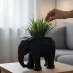 Fil Figürlü Tasarım Vazo