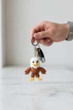 Kartal Figürlü Hareketli Anahtarlık - Görsel 3