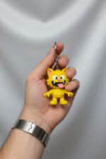 Çılgın Kedi Figürlü Hareketli Anahtarlık - Görsel 3