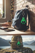 Hulk Figürlü Hareketli Anahtarlık - Görsel 3