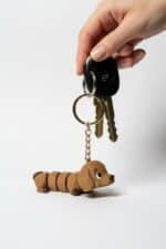 Sevimli Köpek Figürlü Hareketli Anahtarlık - Görsel 3