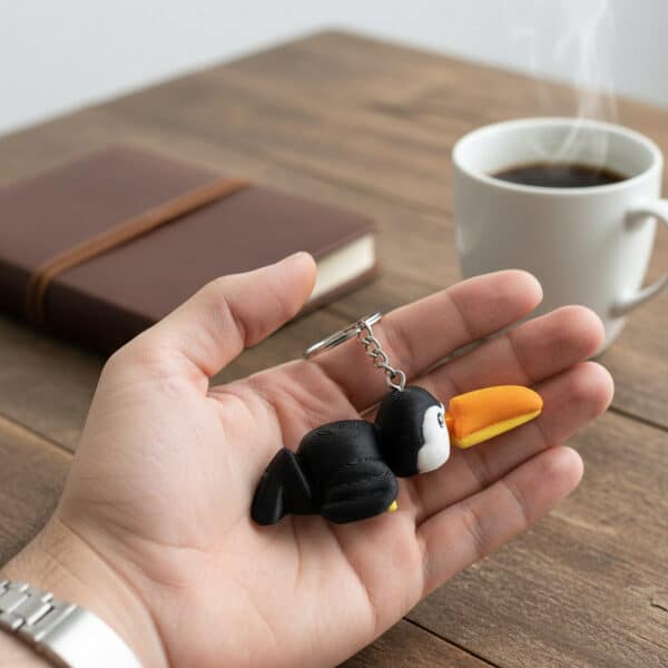 Tukan Kuşu Figürlü Hareketli Anahtarlık