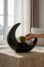 Hilal Figürlü Tasarım Vazo - Görsel 4