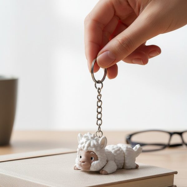 Lama Figürlü Hareketli Anahtarlık