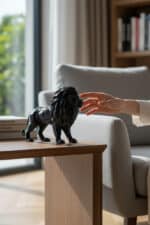 Aslan Figürlü Dekoratif Biblo