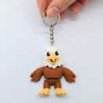 Kartal Figürlü Hareketli Anahtarlık