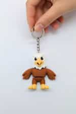 Kartal Figürlü Hareketli Anahtarlık