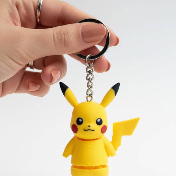 Pikachu Figürlü Hareketli Anahtarlık