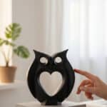 Kalpli Baykuş Figürlü Dekoratif Biblo