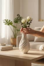 Desenli Tasarım Vazo - Görsel 2