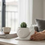 Salyangoz Figürlü Tasarım Vazo