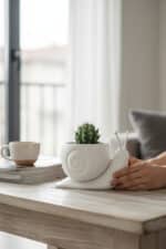 Salyangoz Figürlü Tasarım Vazo