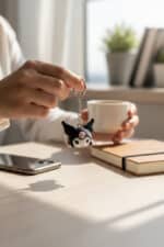 Kuromi Figürlü Hareketli Anahtarlık - Görsel 3