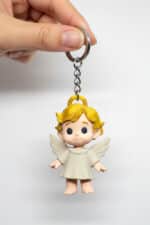 Sevimli Melek Figürlü Hareketli Anahtarlık