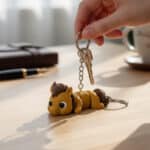 Sevimli At Figürlü Hareketli Anahtarlık