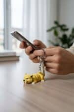 Kılıç Dişli Kaplan Figürlü Hareketli Anahtarlık - Görsel 2