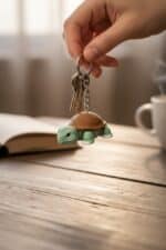 Kaplumbağa Figürlü Hareketli Anahtarlık - Görsel 3