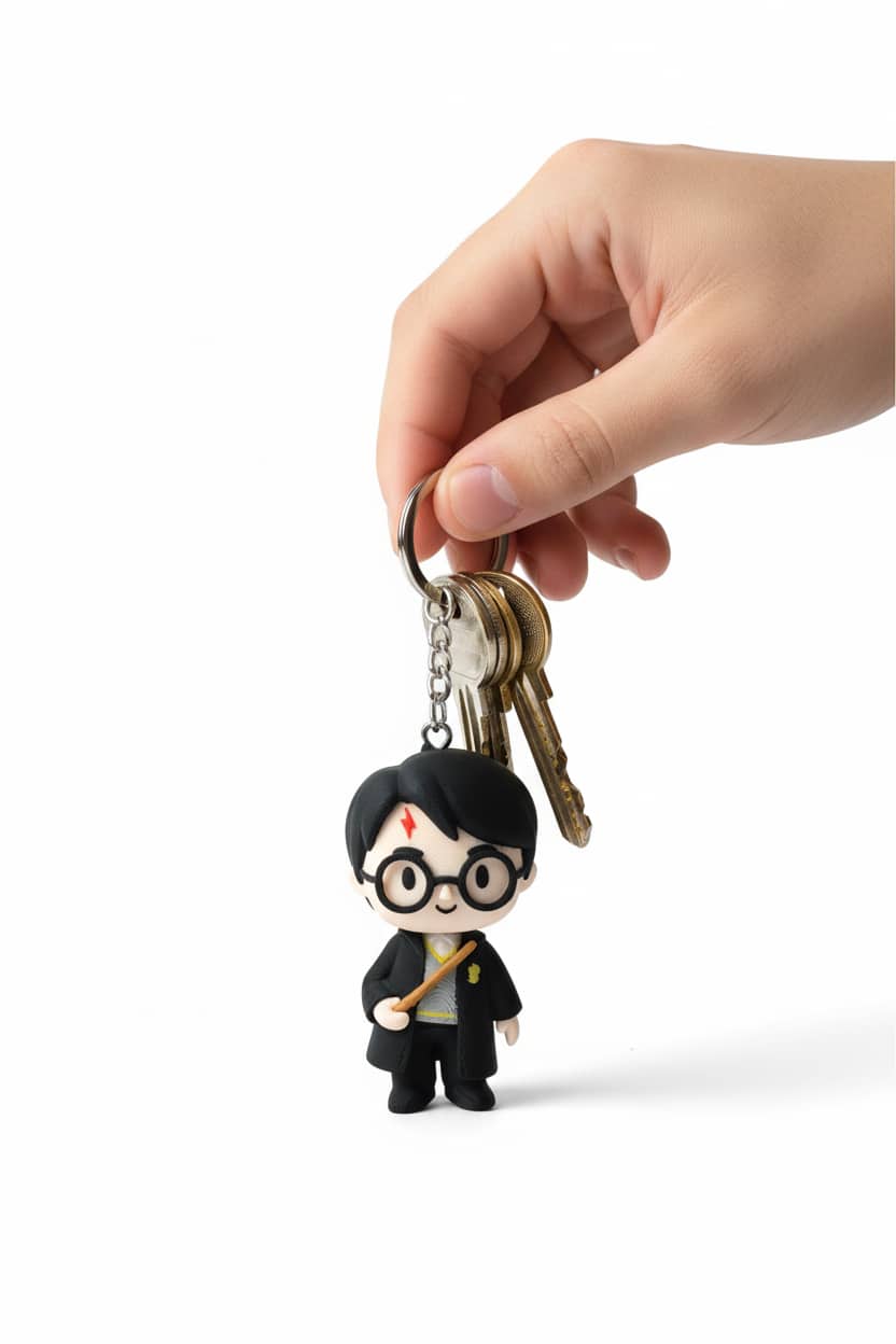 Lifestyle-Shot-Bfce5E45-9Fb6-4D12-9A35-0Dbe88E0A59B-Jpeg.jpeg Harry Potter Figürlü Hareketli Anahtarlık - Görsel 1