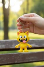 Çılgın Kedi Figürlü Hareketli Anahtarlık - Görsel 2