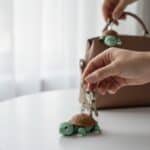 Kaplumbağa Figürlü Hareketli Anahtarlık