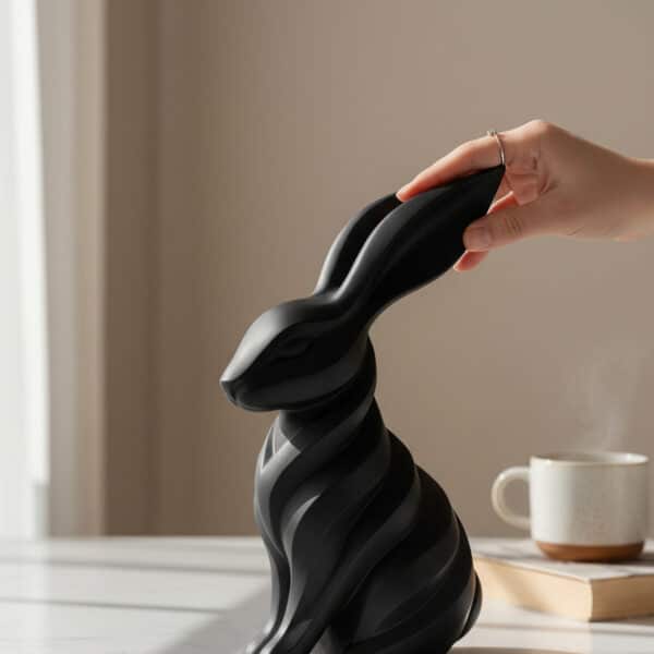 Modern Tavşan Figürlü Dekoratif Biblo