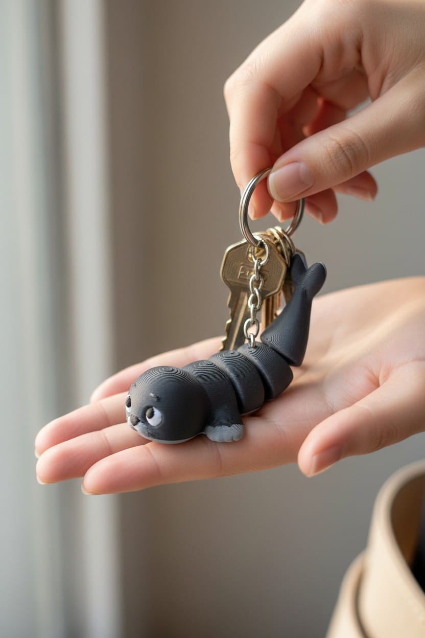 Lifestyle-Shot-Cd36Ceae-D396-4A70-82D1-855A8Ff854A6-Jpg.jpg Fok Balığı Figürlü Hareketli Anahtarlık - Görsel 1