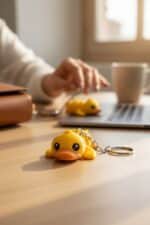 Ördek Figürlü Hareketli Anahtarlık - Görsel 3