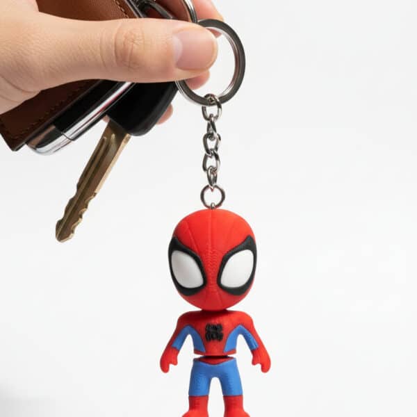 Spiderman Figürlü Hareketli Anahtarlık