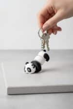 Panda Figürlü Hareketli Anahtarlık - Görsel 2