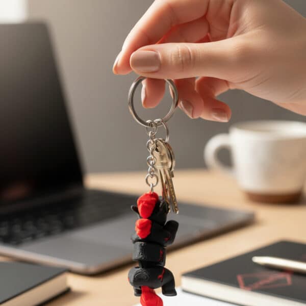 Ateş Atı Figürlü Hareketli Anahtarlık